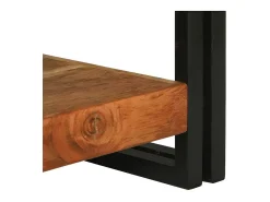 Mesa de Café Marrón 120 x 50 x 38 cm Madera de Acacia Sólida