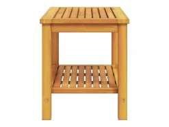 Mesa de Café Marrón 70 x 40 x 45 cm madera maciza de acacia