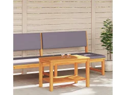 Mesa de Café Marrón 70 x 40 x 45 cm madera maciza de acacia