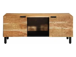 Mesa de Café Marrón 100 x 54 x 40 cm madera maciza de acacia
