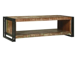 Mesa de Café Marrón 120 x 50 x 38 cm madera maciza reciclada