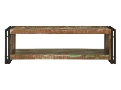 Mesa de Café Marrón 120 x 50 x 38 cm madera maciza reciclada