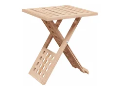 Mesa de Café Marrón 33 x 33 x 40.5 cm Madera maciza de Nogal