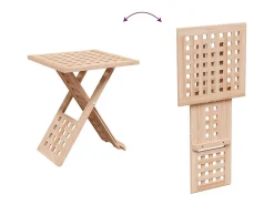 Mesa de Café Marrón 33 x 33 x 40.5 cm Madera maciza de Nogal