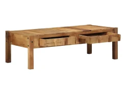 Mesa de Café Marrón 110 x 55 x 35 cm Madera maciza recuperada