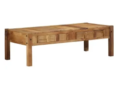 Mesa de Café Marrón 110 x 55 x 35 cm Madera maciza recuperada