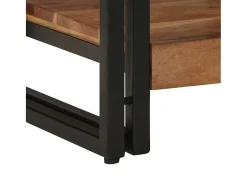 Mesa de Café Marrón 40 x 40 x 38 cm madera maciza de acacia