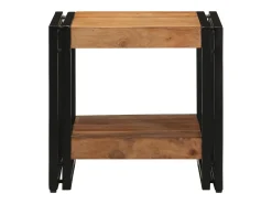 Mesa de Café Marrón 40 x 40 x 38 cm madera maciza de acacia