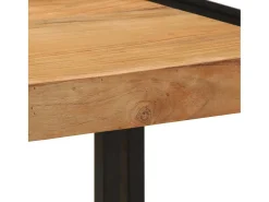 Mesa de Café Marrón 40 x 40 x 38 cm madera maciza de acacia