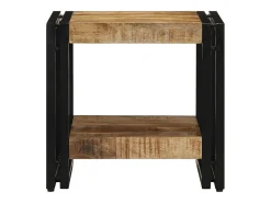 Mesa de Café Marrón 40 x 40 x 38 cm madera maciza de mango