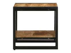 Mesa de Café Marrón 40 x 40 x 38 cm madera maciza de mango
