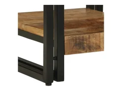 Mesa de Café Marrón 40 x 40 x 38 cm madera maciza de mango