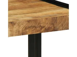 Mesa de Café Marrón 40 x 40 x 38 cm madera maciza de mango