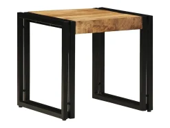 Mesa de Café Marrón 40 x 40 x 38 cm madera maciza de mango