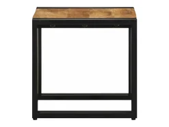 Mesa de Café Marrón 40 x 40 x 38 cm madera maciza de mango