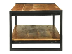 Mesa de Café Marrón 120 x 50 x 38 cm madera maciza de acacia