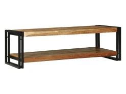 Mesa de Café Marrón 120 x 50 x 38 cm madera maciza de acacia