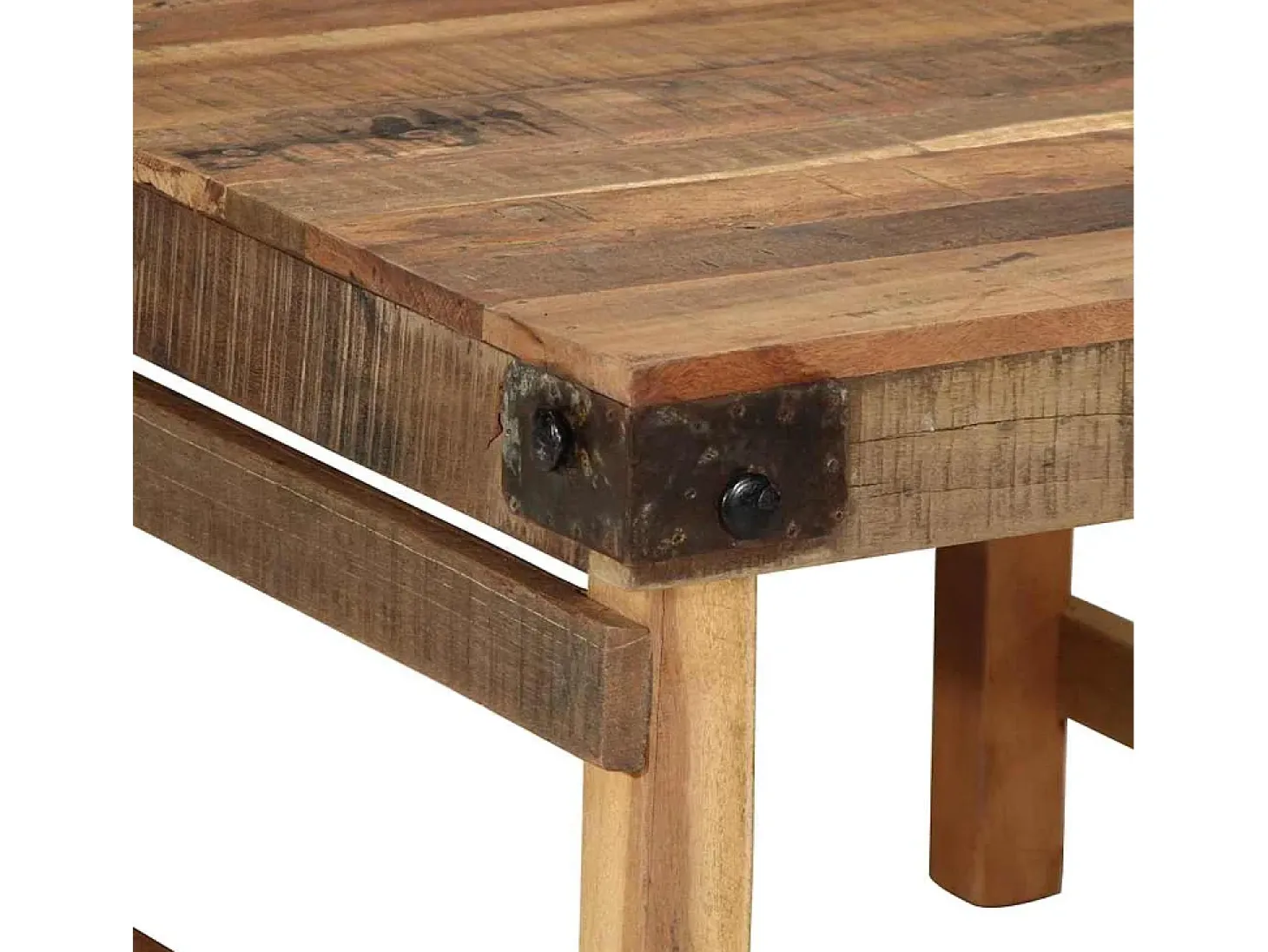 Mesa de Café Marrón 60 x 55 x 40 cm madera maciza reciclada