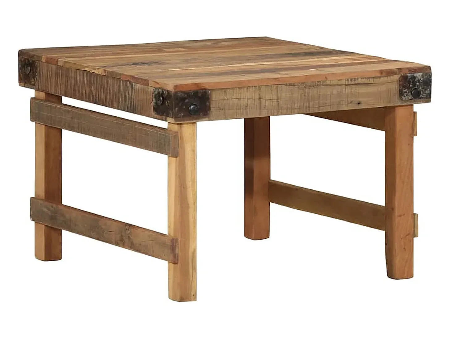 Mesa de Café Marrón 60 x 55 x 40 cm madera maciza reciclada