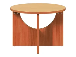 Mesa de Café Marrón cera 50 x 50 x 35 cm Madera maciza de pino