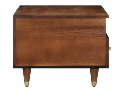 Mesa de Café Marrón miel 80 x 54 x 40 cm madera maciza de mango