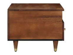 Mesa de Café Marrón miel 80 x 54 x 40 cm madera maciza de mango