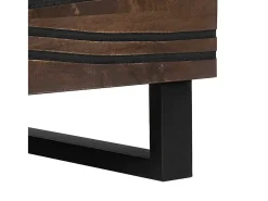 Mesa de Café Marrón y Negro 80 x 50 x 40 cm