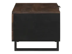 Mesa de Café Marrón y Negro 80 x 50 x 40 cm