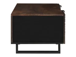 Mesa de Café Marrón y Negro 100 x 54 x 40 cm