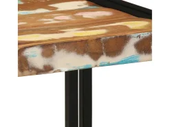 Mesa de Café Multicolor 40 x 40 x 38 cm madera maciza reciclada