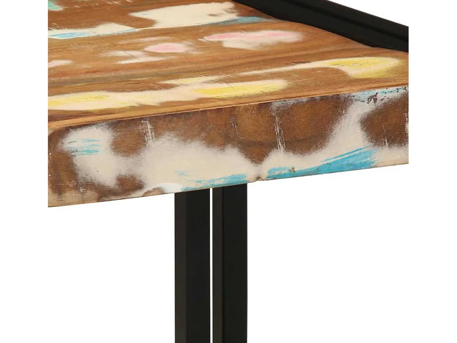 Mesa de Café Multicolor 40 x 40 x 38 cm madera maciza reciclada
