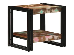 Mesa de Café Multicolor 40 x 40 x 38 cm madera maciza reciclada