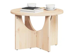 Mesa de Café Natural 50 x 50 x 35 cm Madera maciza de pino