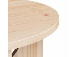 Mesa de Café Natural 50 x 50 x 35 cm Madera maciza de pino