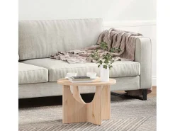 Mesa de Café Natural 50 x 50 x 35 cm Madera maciza de pino