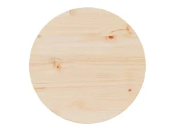 Mesa de Café Natural 50 x 50 x 35 cm Madera maciza de pino