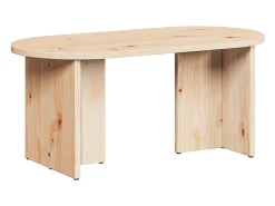 Mesa de Café Natural 80 x 39.5 x 35 cm Madera maciza de Pino