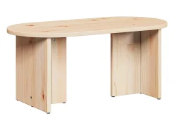 Mesa de Café Natural 80 x 39.5 x 35 cm Madera maciza de Pino