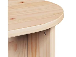 Mesa de Café Natural 80 x 39.5 x 35 cm Madera maciza de Pino