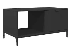 Mesa de Café Negro 90 x 49 x 46 cm Madera contrachapada