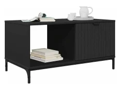 Mesa de Café Negro 90 x 49 x 46 cm Madera contrachapada