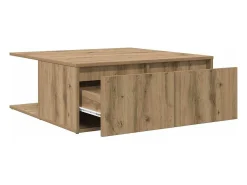 Mesa de Café Roble artisan 80 x 80 x 31 cm Madera contrachapada