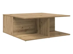 Mesa de Café Roble artisan 80 x 80 x 31 cm Madera contrachapada