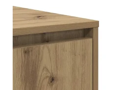 Mesa de Café Roble artisan 80 x 80 x 31 cm Madera contrachapada
