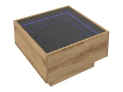 Mesa de Café Roble artisan 50 x 50 x 30 cm Madera contrachapada
