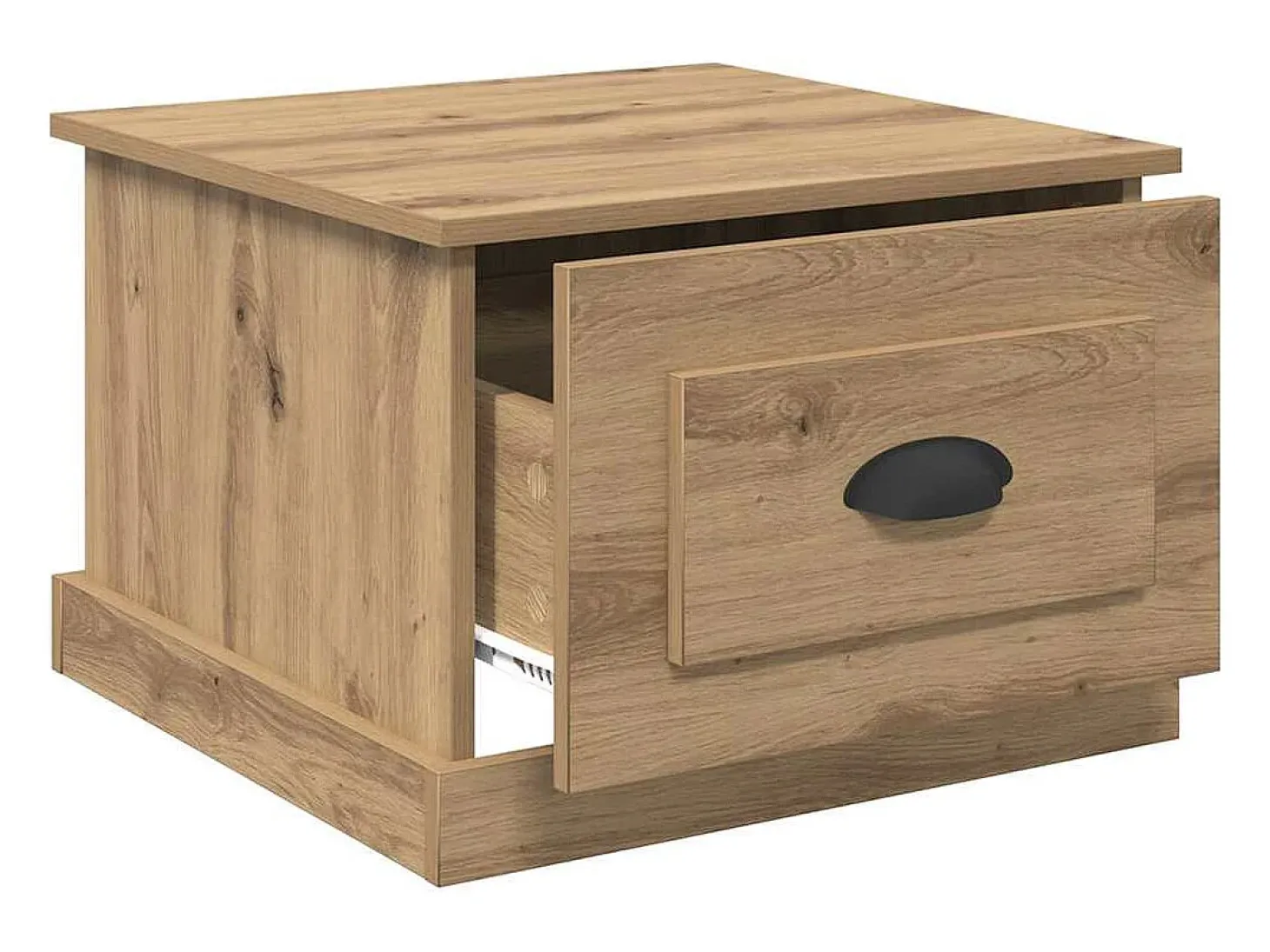 Mesa de Café Roble artisan 50 x 50 x 35 cm Madera contrachapada