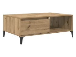 Mesa de Café Roble artisan 90 x 60 x 35 cm Madera contrachapada