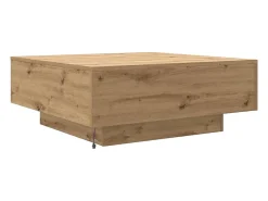 Mesa de Café Roble artisan 80 x 80 x 31 cm Madera contrachapada