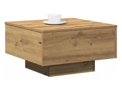 Mesa de Café Roble artisan 55 x 55 x 31 cm Madera contrachapada