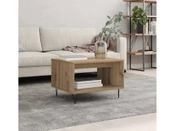 Mesa de Café Roble artisan 60 x 50 x 40 cm Madera contrachapada